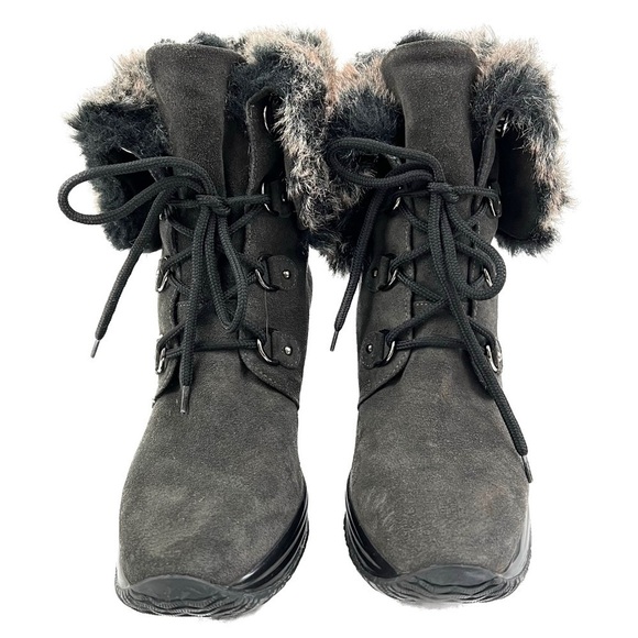 Aquatalia “Brass” Fold Down Wedge Boots - Size 9 - Picture 3 of 13